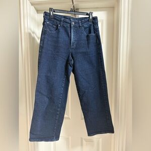 Universal Standard Bae Boyfriend Crop Jeans | 10 | Dark Blue